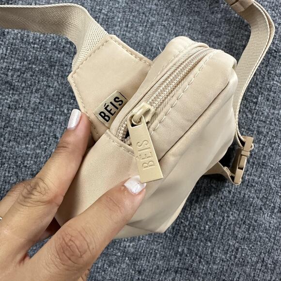Beis The Belt Bag Fanny Pack Crossbody Waist Pack Beige Tan with Card Holder - Picture 3 of 11
